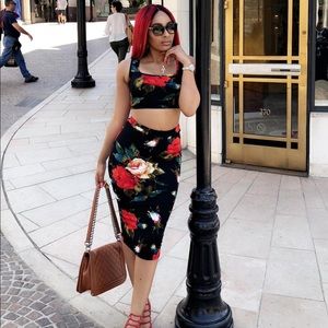 Two piece skirt & top set